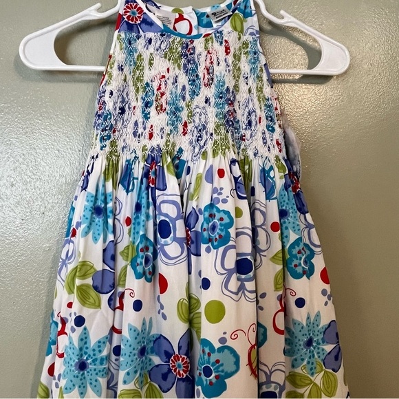 Sarah Louise England Girls Floral Lined Boho Perl’s Sleeveless Dress Size 4 NWT - Picture 4 of 15